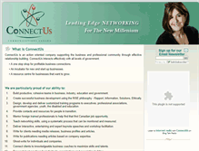 Tablet Screenshot of connectuscanada.com
